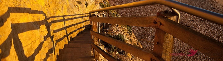 who carved out these steps in the rock, gibsins steps