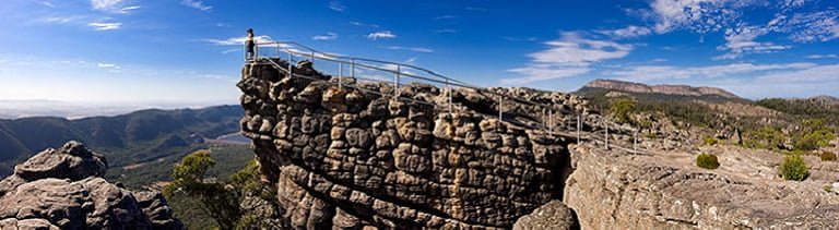 walking the pinnicle in the national park