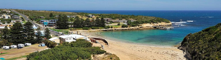 Stop to explore of swim at port campbell